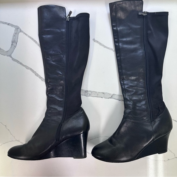 Umberto Raffini Black Heeled Boots - Picture 1 of 9